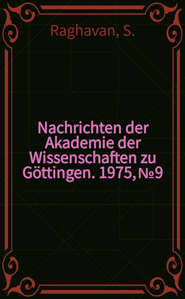 Nachrichten der Akademie der Wissenschaften zu Göttingen. 1975, №9 : Bounds for minimal solutions of diophantine equations