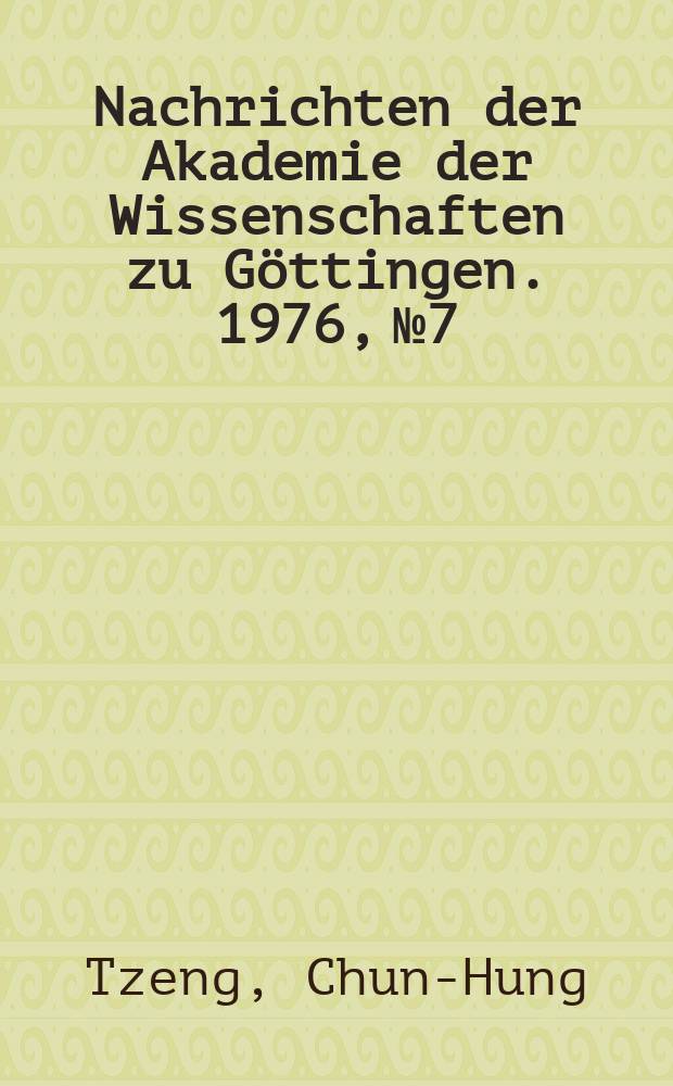 Nachrichten der Akademie der Wissenschaften zu Göttingen. 1976, №7 : Fastperiodizitätseigenschaften von Dirichletfunktionen