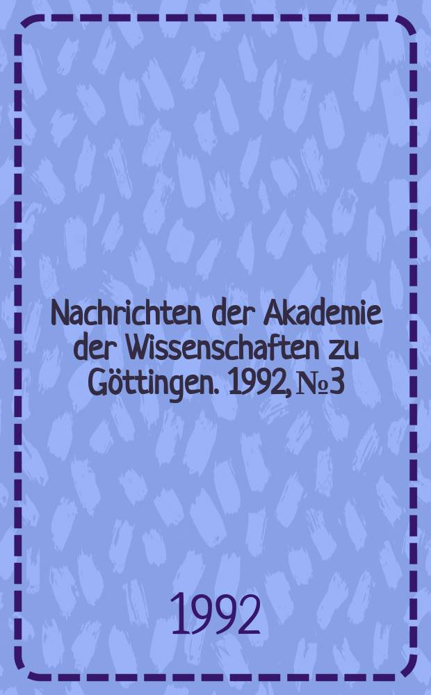 Nachrichten der Akademie der Wissenschaften zu Göttingen. 1992, №3 : On one-to-one harmonic mappings and minimal surfaces