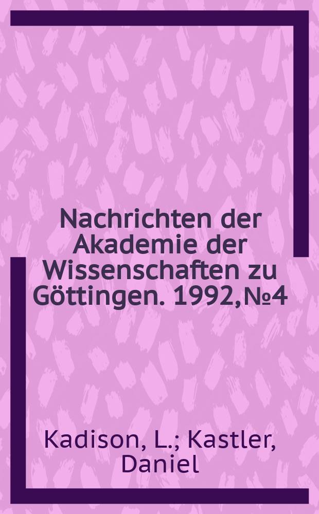 Nachrichten der Akademie der Wissenschaften zu Göttingen. 1992, №4 : Cohomological aspects and relative separability of finite Jones index subfactors