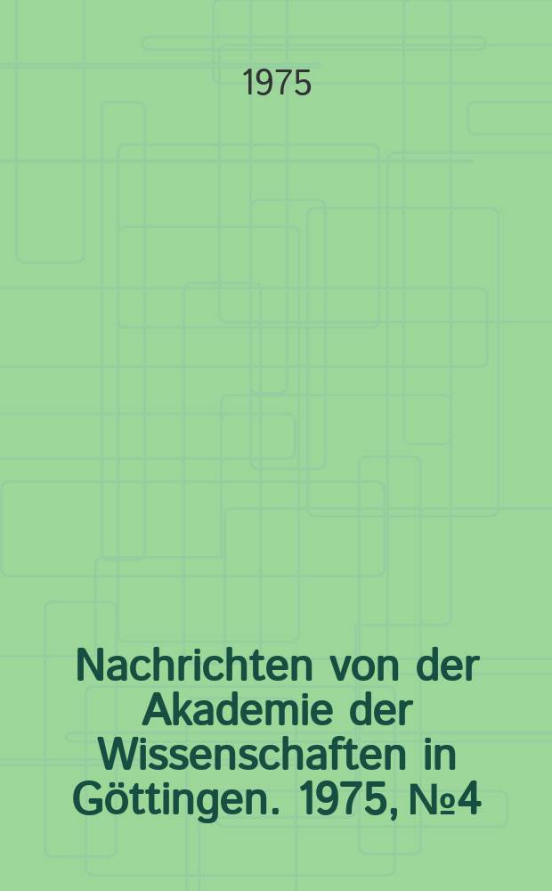 Nachrichten von der Akademie der Wissenschaften in G&ouml;ttingen. 1975, №4 : Zur Deutung des Heuwagentriptychons von Hieronymus Bosch