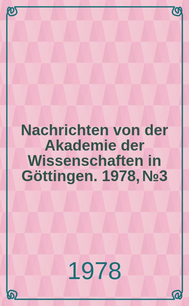 Nachrichten von der Akademie der Wissenschaften in Göttingen. 1978, №3 : Pietismus und Frühindustrialisierung