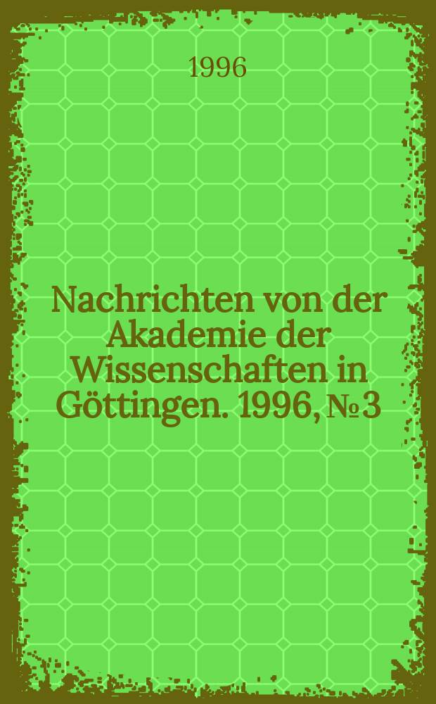 Nachrichten von der Akademie der Wissenschaften in Göttingen. 1996, №3 : Der Ritt des Dichters auf dem Pegasus und der Kuß der Muse - zwei neuzeitliche Mythologeme