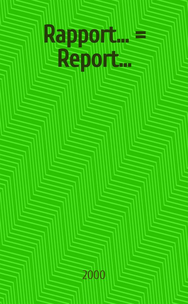Rapport ... = Report ...
