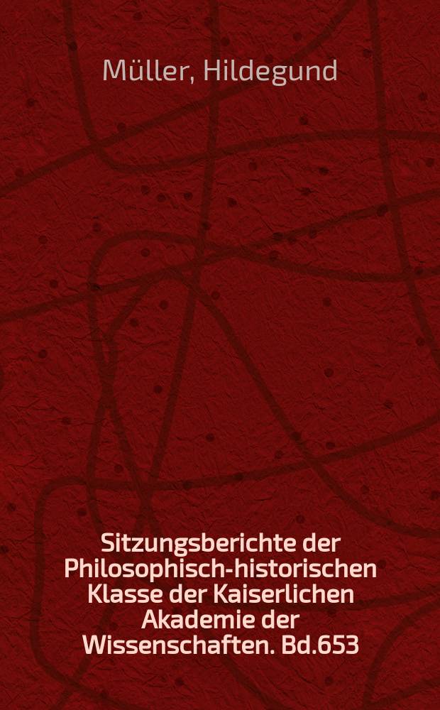 Sitzungsberichte der Philosophisch-historischen Klasse der Kaiserlichen Akademie der Wissenschaften. Bd.653 : Eine Psalmenpredigt über die Auferstehung