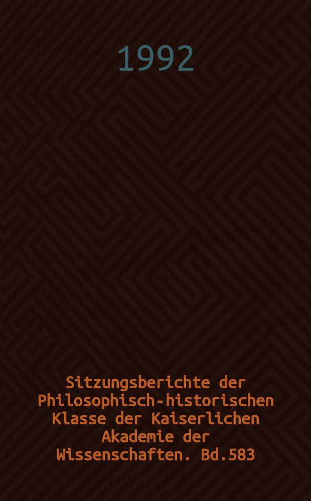 Sitzungsberichte der Philosophisch-historischen Klasse der Kaiserlichen Akademie der Wissenschaften. Bd.583 : Epigraphische Forschungen in Termessos und seinem Territorium