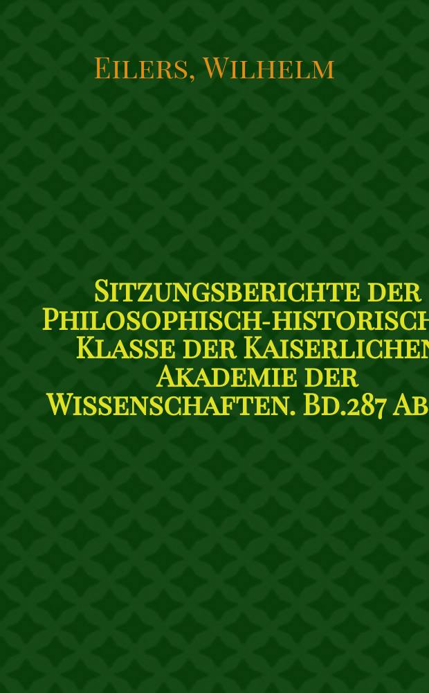 Sitzungsberichte der Philosophisch-historischen Klasse der Kaiserlichen Akademie der Wissenschaften. Bd.287 Abh.3 : Über Sprache aus der Sicht von Einzelsprachen