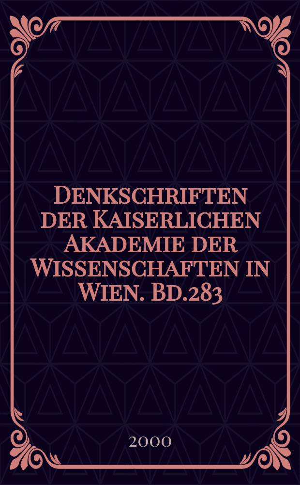 Denkschriften der Kaiserlichen Akademie der Wissenschaften in Wien. Bd.283 : Byzanz als Raum