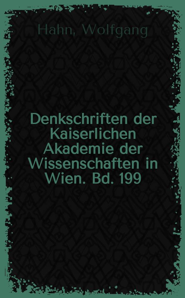 Denkschriften der Kaiserlichen Akademie der Wissenschaften in Wien. Bd. 199 : Die Ostpr&auml;gung des R&ouml;mischen Reiches im 5. Jahrhundert