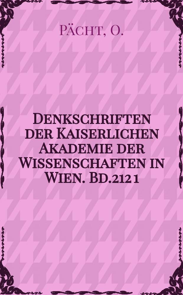 Denkschriften der Kaiserlichen Akademie der Wissenschaften in Wien. Bd.212 [1] : Flamische Schule