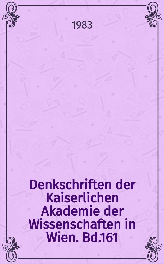 Denkschriften der Kaiserlichen Akademie der Wissenschaften in Wien. Bd.161 : Antike Brunnenbauten (Kphnai) in Griechenland