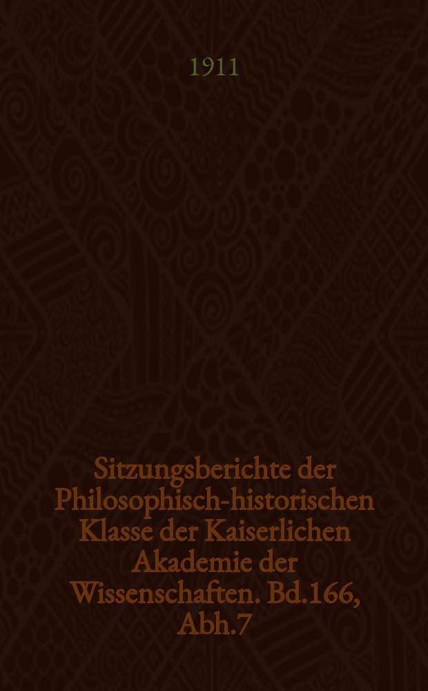 Sitzungsberichte der Philosophisch-historischen Klasse der Kaiserlichen Akademie der Wissenschaften. Bd.166, Abh.7 : Zwei hebräische Handschriftenfragmente aus der Steiermark