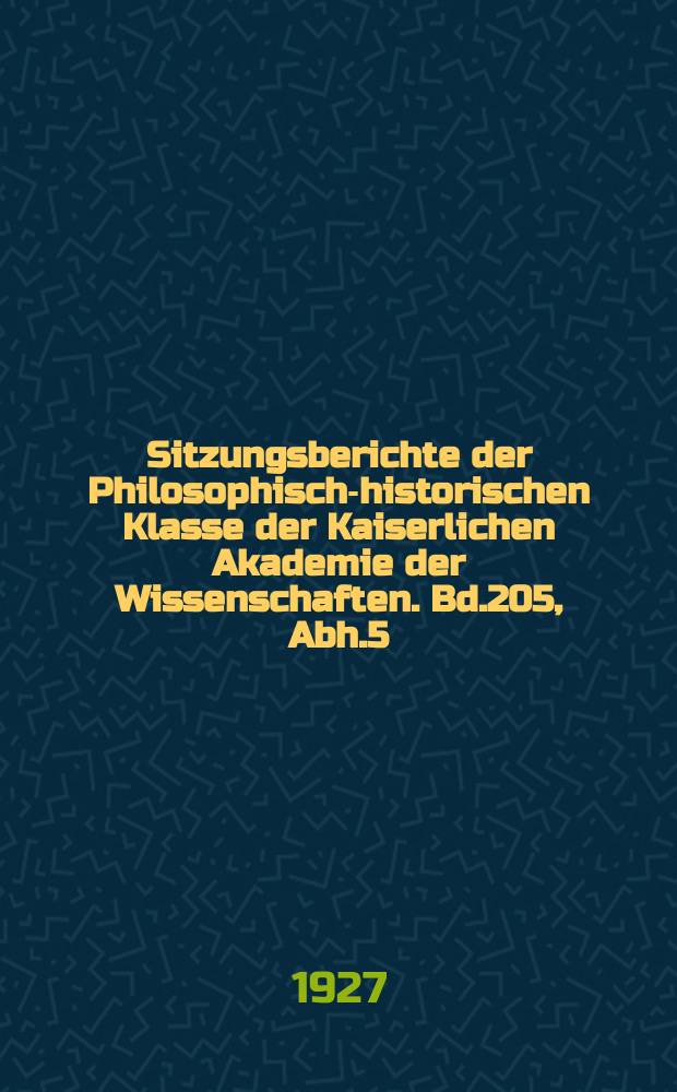 Sitzungsberichte der Philosophisch-historischen Klasse der Kaiserlichen Akademie der Wissenschaften. Bd.205, Abh.5 : Die Edlinge in Karantanien und der Herzogsbauer am Fürstenstein bei Karnburg