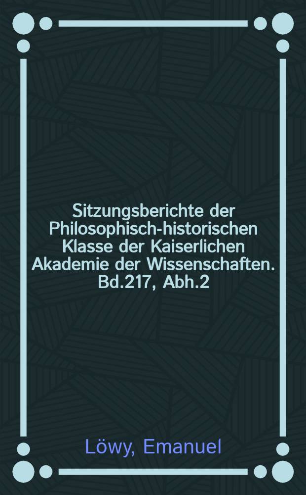 Sitzungsberichte der Philosophisch-historischen Klasse der Kaiserlichen Akademie der Wissenschaften. Bd.217, Abh.2 : Der Beginn der rotfigurigen Vasenmalerei