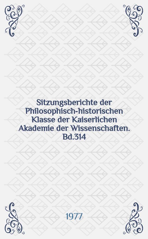 Sitzungsberichte der Philosophisch-historischen Klasse der Kaiserlichen Akademie der Wissenschaften. Bd.314 : Fehler und Verbesserung in etruskischen Inschriften
