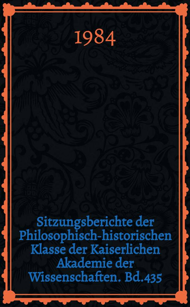 Sitzungsberichte der Philosophisch-historischen Klasse der Kaiserlichen Akademie der Wissenschaften. Bd.435 : Existentialismus und französisches Chanson