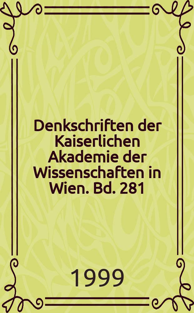 Denkschriften der Kaiserlichen Akademie der Wissenschaften in Wien. Bd. 281 : Dharmakīrti's thought and its impact on Indian and Tibetan philosophy