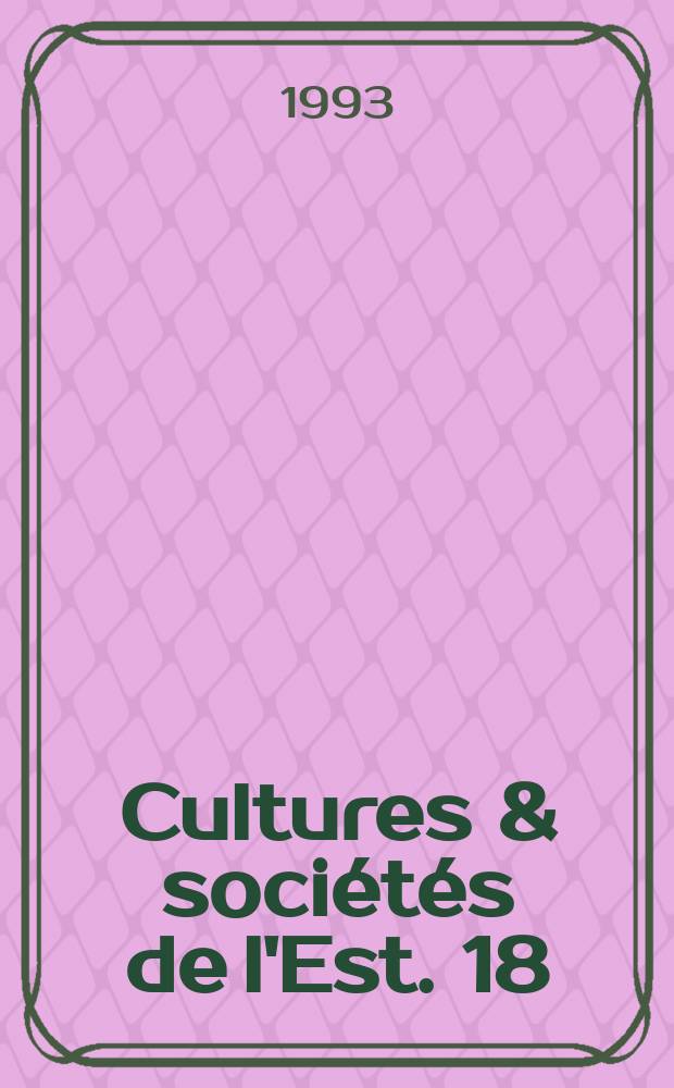 Cultures & sociétés de l'Est. 18 : Vladimir Nabokov et l'émigration