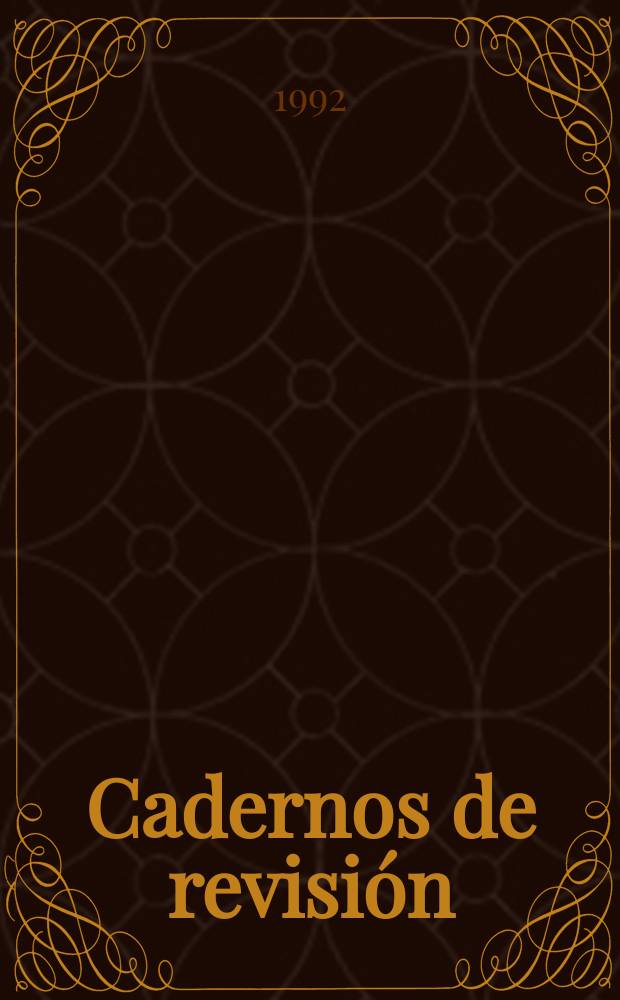 Cadernos de revisión