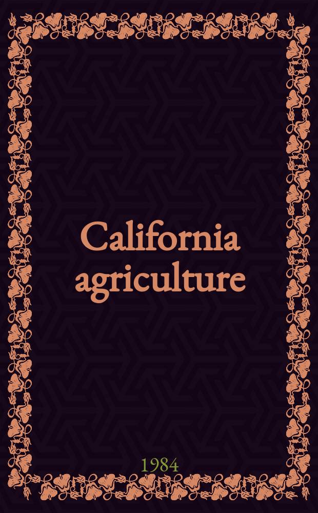 California agriculture : Reports of progress in research by the California agricultural experiment station. Vol.38, №10 : (Salinity in California