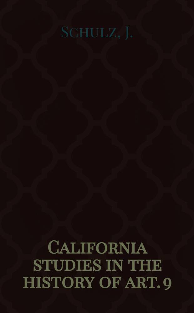 California studies in the history of art. 9 : Venetian painted ceilings of the Renaissance