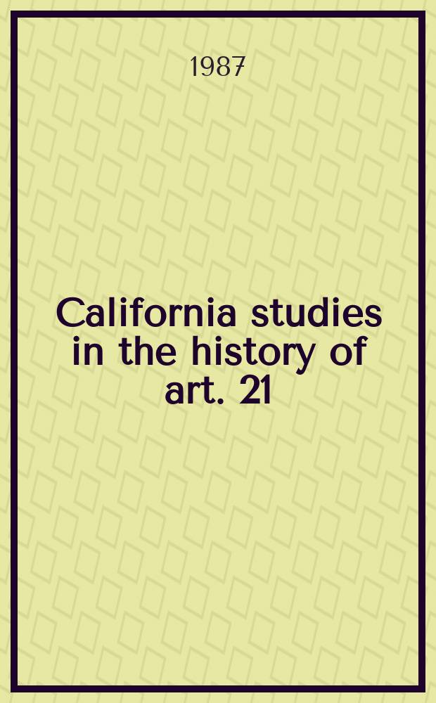 California studies in the history of art. 21 : The art of Matthew Paris in the Chronica majora