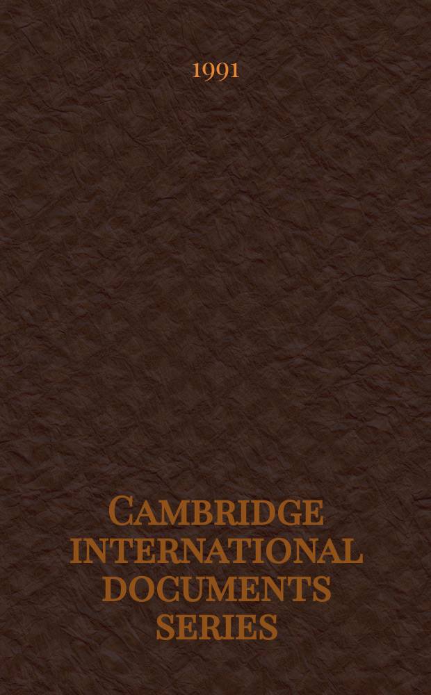 Cambridge international documents series