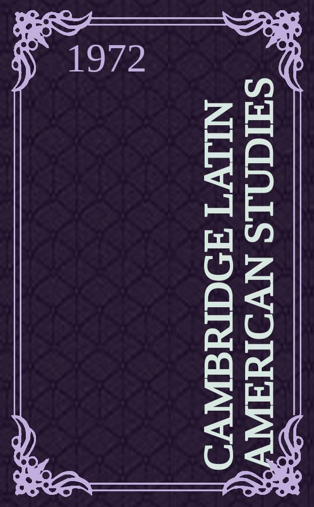 Cambridge Latin American studies
