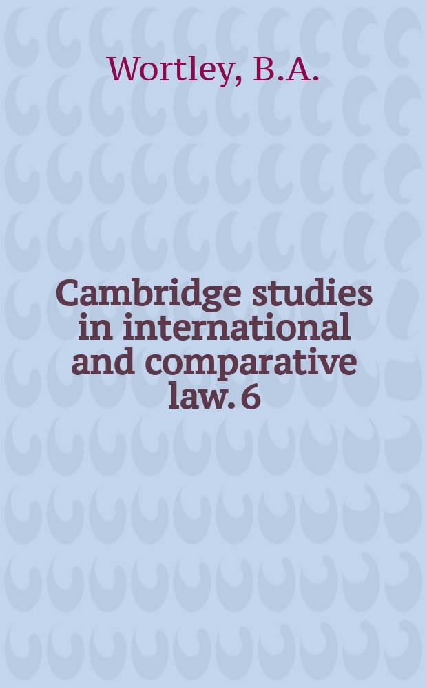 Cambridge studies in international and comparative law. 6 : Expropriation in public international law