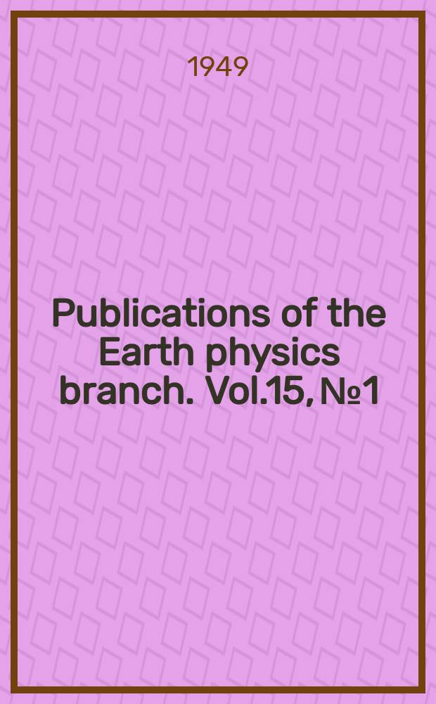 Publications of the Earth physics branch. Vol.15, №1 : Catalogue of 2436 stars from observations with the Reversible Meridian Circle, made at the Dominion observatory, Ottawa, during the years 1911 - 1923