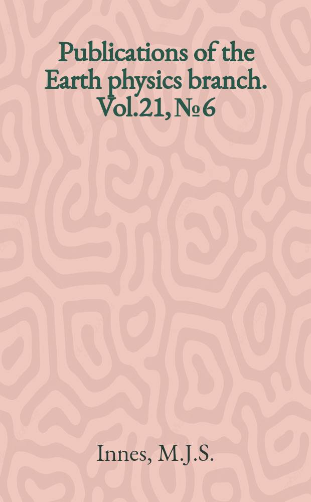 Publications of the Earth physics branch. Vol.21, №6 : Gravity and isostasy in Northern Ontario and Manitoba
