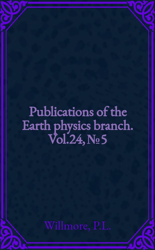 Publications of the Earth physics branch. Vol.24, №5 : The new seismograph station at Resolute, Northwest territories