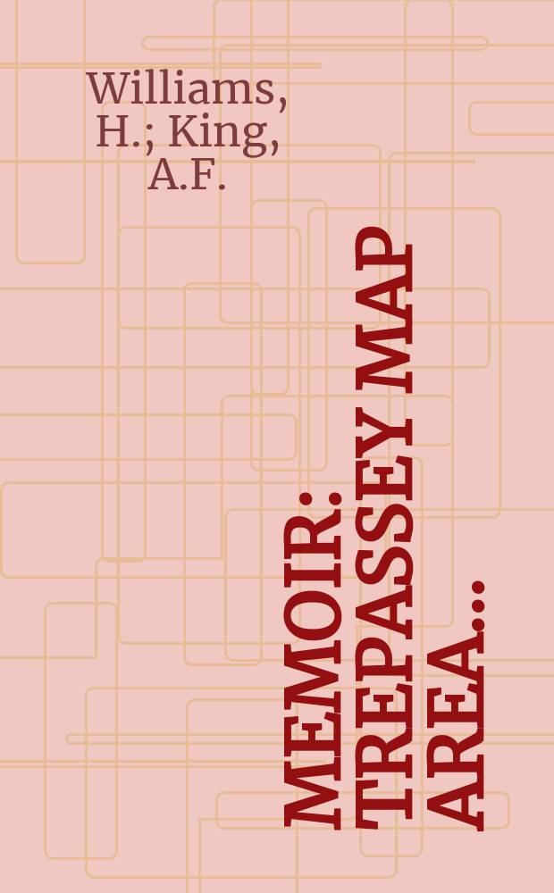 Memoir : Trepassey map area ...