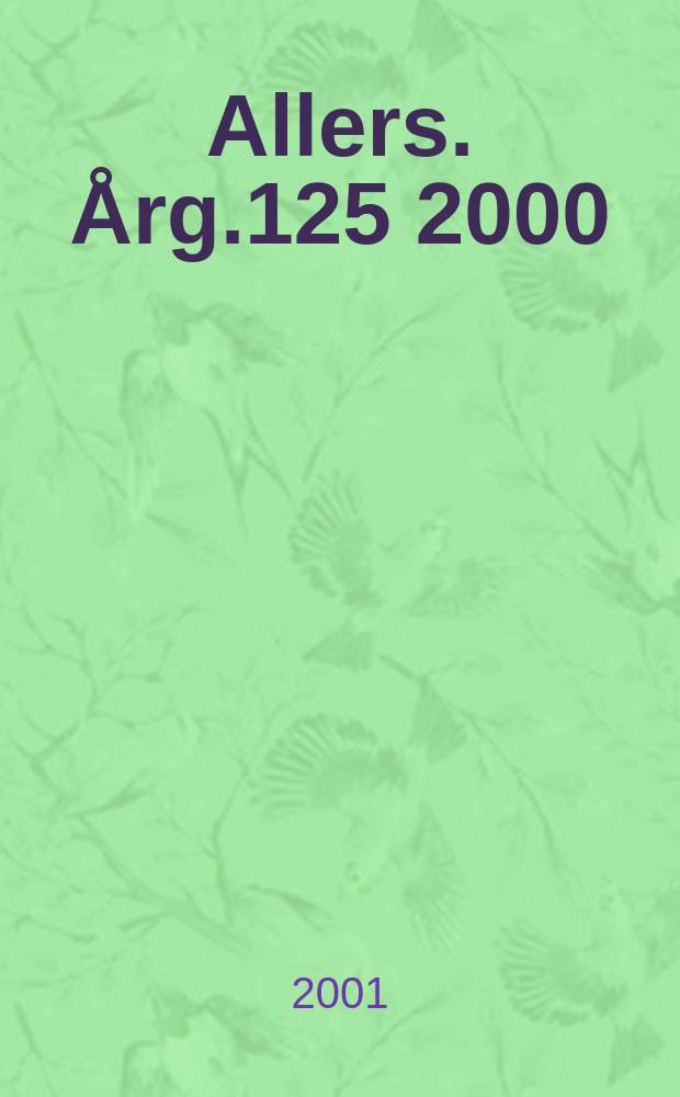 Allers. Årg.125 2000/2001, №51/52