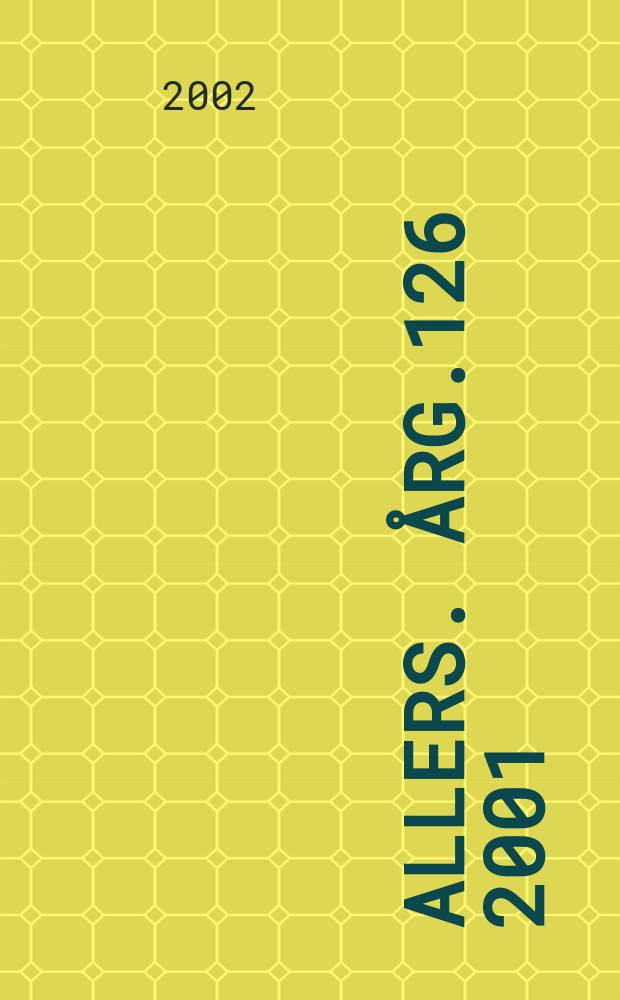 Allers. &Aring;rg.126 2001/2002, №8
