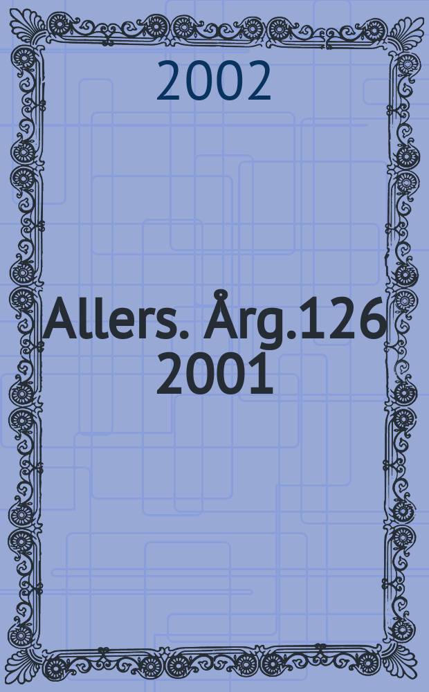 Allers. Årg.126 2001/2002, №11