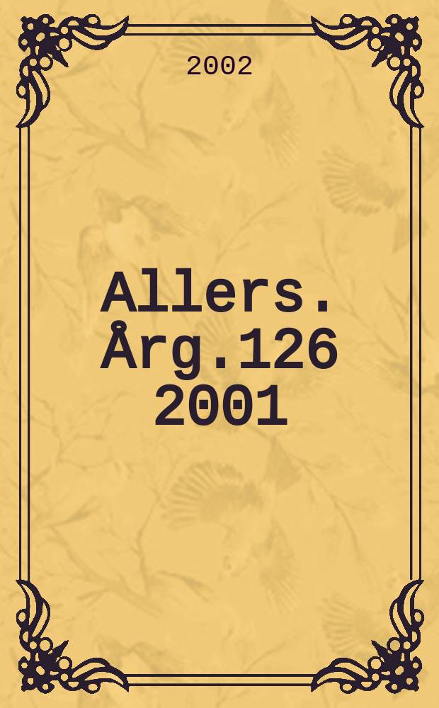 Allers. Årg.126 2001/2002, №20