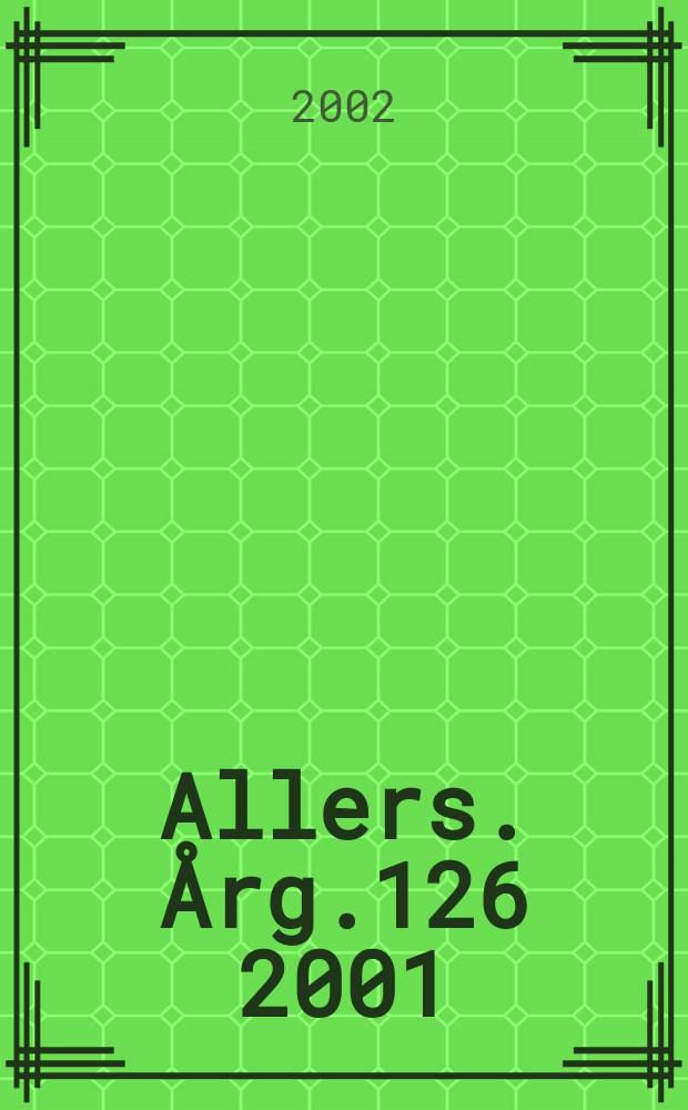Allers. Årg.126 2001/2002, №38