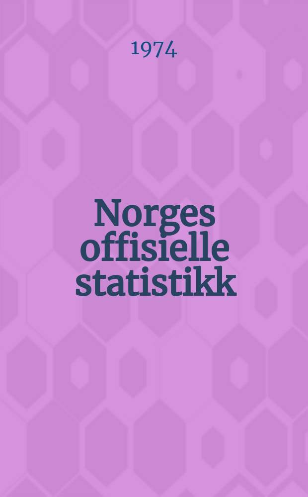 Norges offisielle statistikk