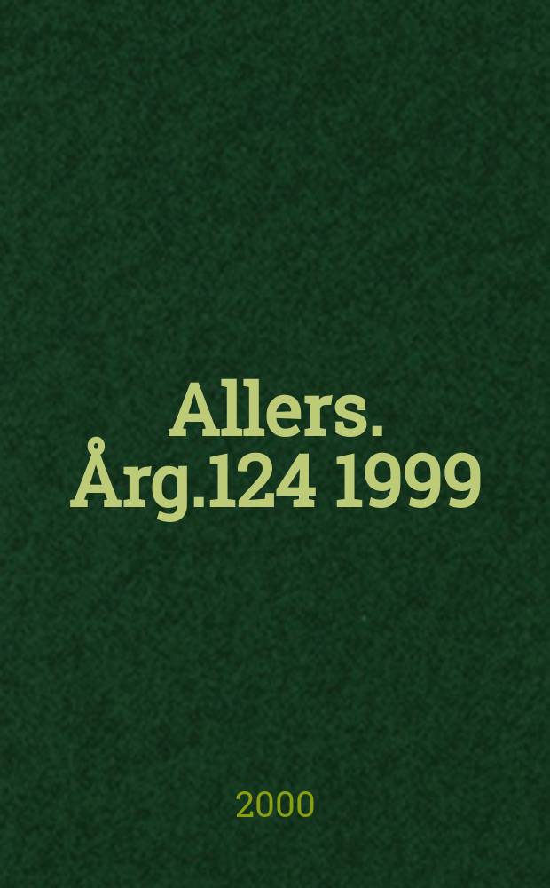 Allers. Årg.124 1999/2000, №19