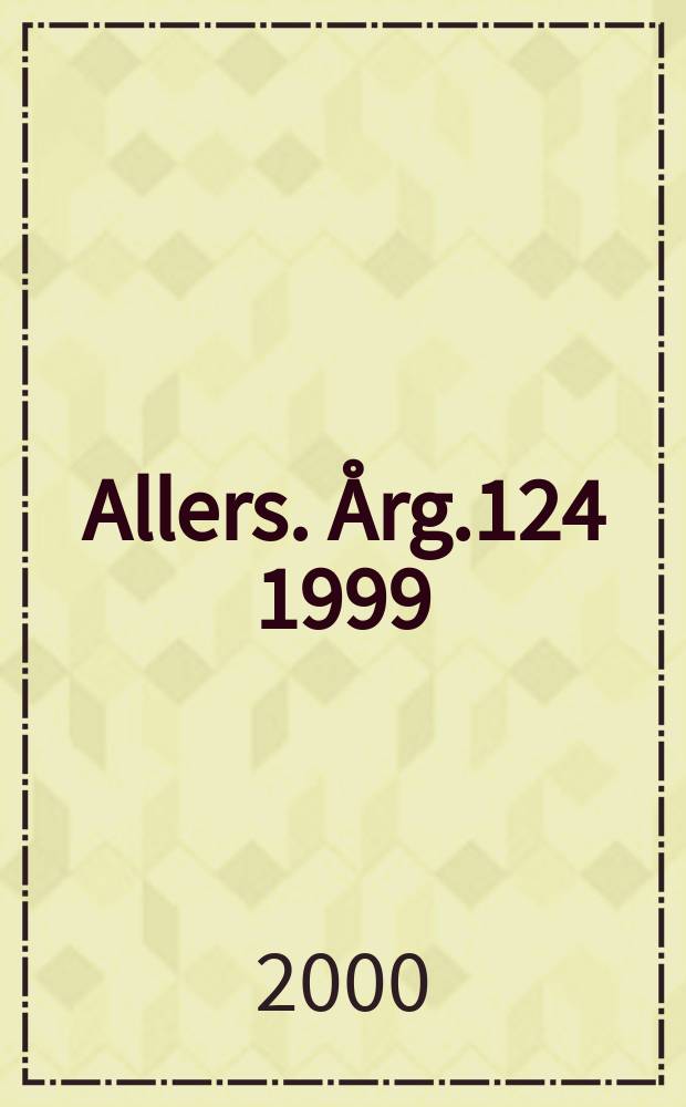 Allers. Årg.124 1999/2000, №27