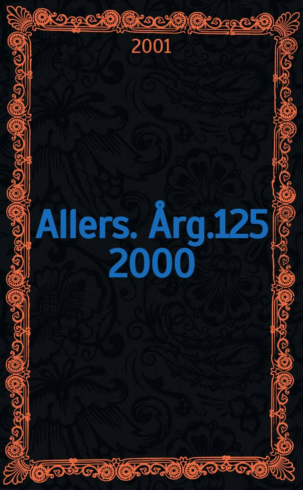 Allers. Årg.125 2000/2001, №4