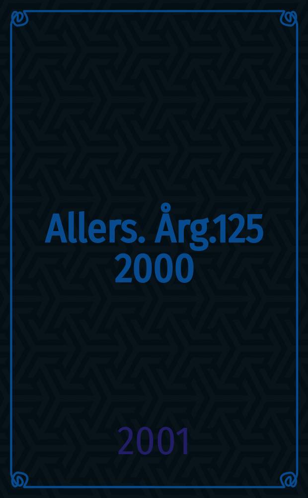 Allers. Årg.125 2000/2001, №12
