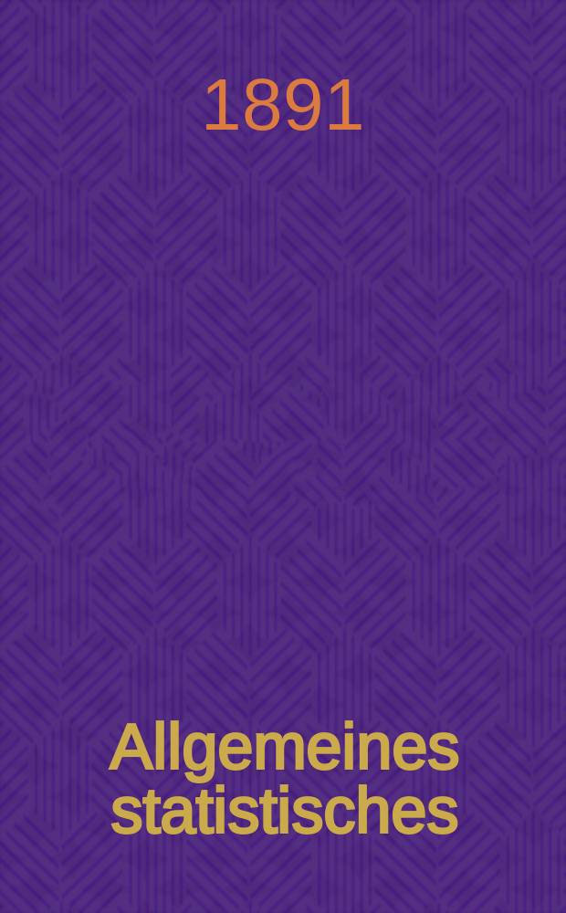 Allgemeines statistisches : Archiv