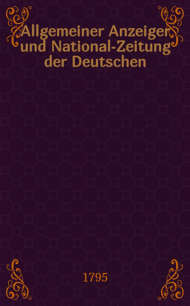 Allgemeiner Anzeiger und National-Zeitung der Deutschen