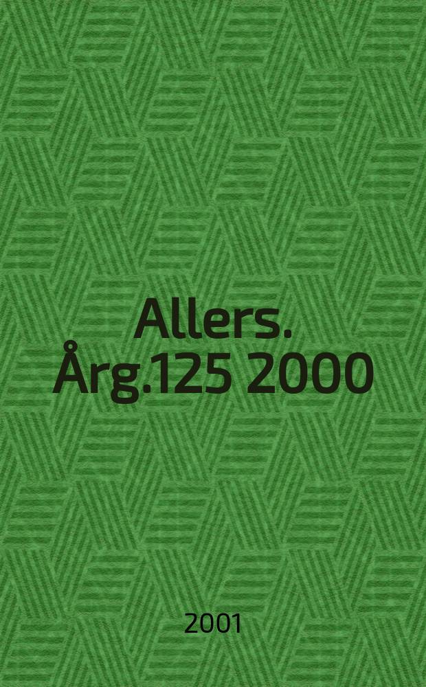 Allers. Årg.125 2000/2001, №22