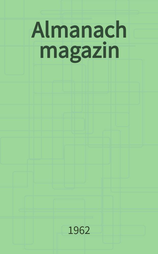 Almanach magazin