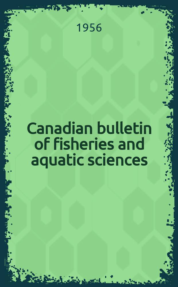 Canadian bulletin of fisheries and aquatic sciences : Formerly Bulletin of the Fisheries research board of Canada. №108 : Danish-seining explorations in Newfoundland and Cape Breton Areas