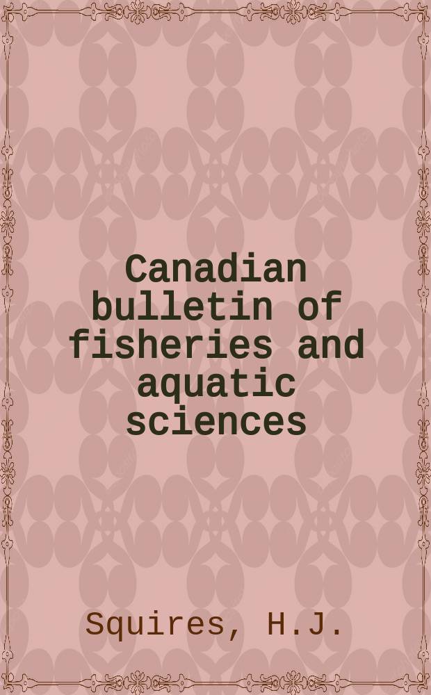 Canadian bulletin of fisheries and aquatic sciences : Formerly Bulletin of the Fisheries research board of Canada. №129 : Shrimp survey in the Newfoundland fishing area 1957 and 1958