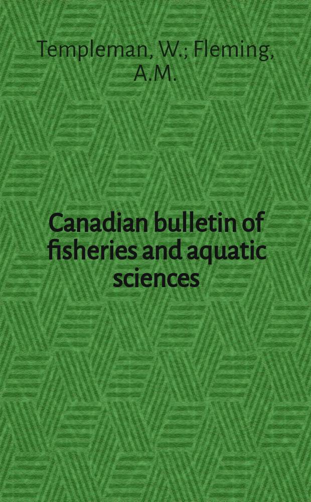 Canadian bulletin of fisheries and aquatic sciences : Formerly Bulletin of the Fisheries research board of Canada. №141 : Longlining experiments for cod off the east coast of Newfoundland and southern Labrador, 1950-1955